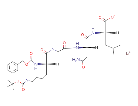 Nα-Benzyloxycarbonyl-Nε-tert-butyloxycarbonyl-L-lysylglycyl-L-asparaginyl-L-leucine Lithium Salt