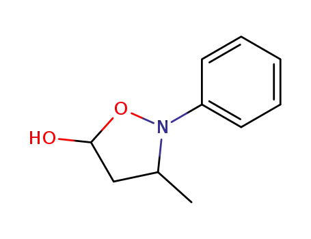 Molecular Structure of 114056-75-6 (5-Isoxazolidinol, 3-methyl-2-phenyl-)