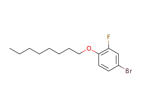 Molecular Structure of 119259-26-6 (Benzene, 4-bromo-2-fluoro-1-(octyloxy)-)