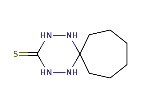 Molecular Structure of 106659-18-1 (1,2,4,5-Tetraazaspiro[5.6]dodecane-3-thione)