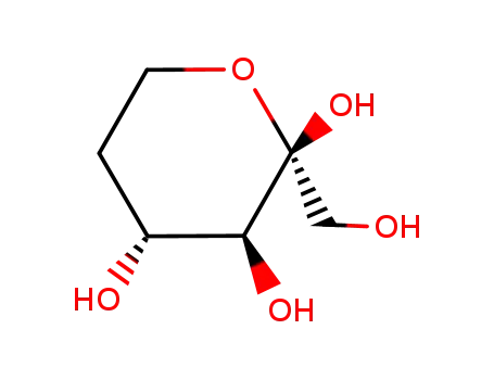 5-deoxy-β-D-threo-hexulopyranose