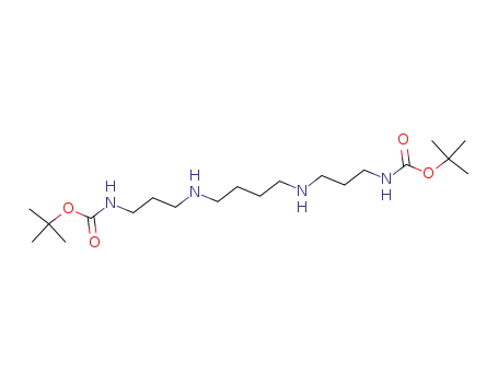 Molecular Structure of 140652-55-7 (2,6,11,15-Tetraazahexadecanedioic acid, bis(1,1-dimethylethyl) ester)
