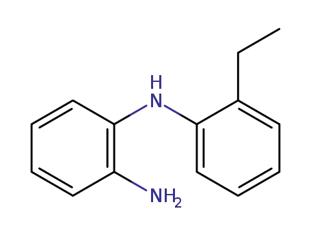 Molecular Structure of 116138-07-9 (1,2-Benzenediamine, N-(2-ethylphenyl)-)