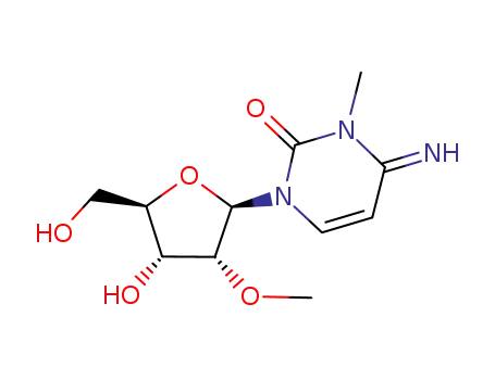 Molecular Structure of 120057-51-4 (Cytidine, 2'-O-methyl-3-methyl-)