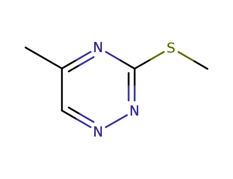 Molecular Structure of 28735-24-2 (5-Methyl-3-(methylthio)-1,2,4-triazine)