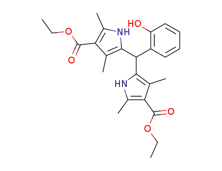 5,5'-(2-Hydroxyphenylmethylen)bis<2,4-dimethyl-3-pyrrolcarbonsaeure-ethylester>
