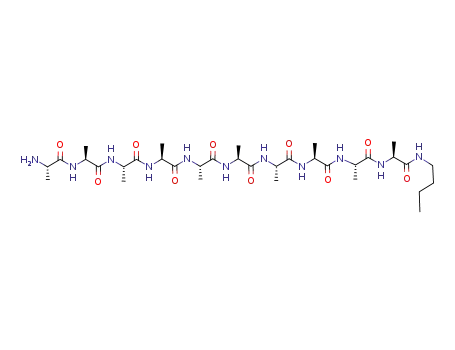 Molecular Structure of 62526-78-7 (L-Alaninamide,
L-alanyl-L-alanyl-L-alanyl-L-alanyl-L-alanyl-L-alanyl-L-alanyl-L-alanyl-L-alanyl
-N-butyl-)