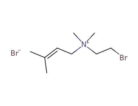 Molecular Structure of 58369-78-1 (2-Buten-1-aminium, N-(2-bromoethyl)-N,N,3-trimethyl-, bromide)