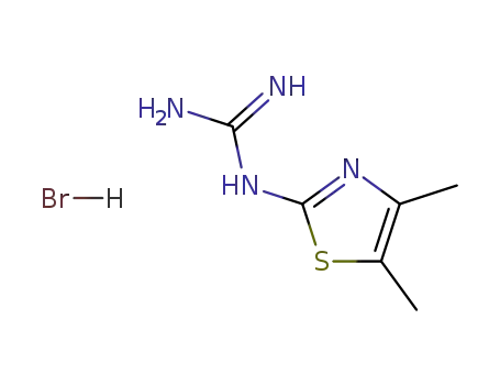 Molecular Structure of 85207-84-7 (1-(4,5-Dimethyl-1,3-thiazol-2-yl)guanidine hydrobromide)