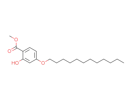 Molecular Structure of 86840-98-4 (Benzoic acid, 4-(dodecyloxy)-2-hydroxy-, methyl ester)
