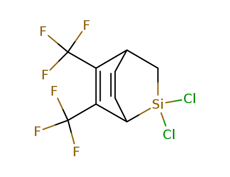 5,6-Bis(trifluormethyl)-2,2-dichlor-2-silabicyclo<2.2.2>octa-5,7-dien