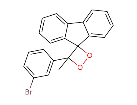 Molecular Structure of 96258-30-9 (Spiro[1,2-dioxetane-3,9'-[9H]fluorene], 4-(3-bromophenyl)-4-methyl-)