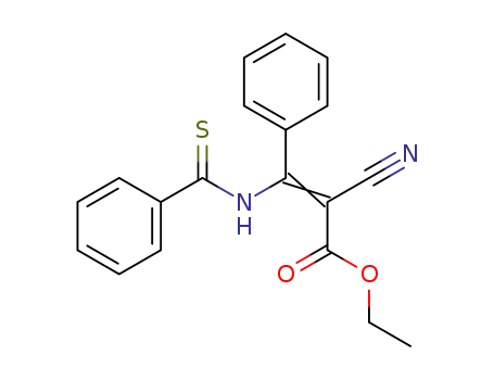 2-Cyan-3-phenyl-3-thiobenzoylamido-acrylsaeureethylester