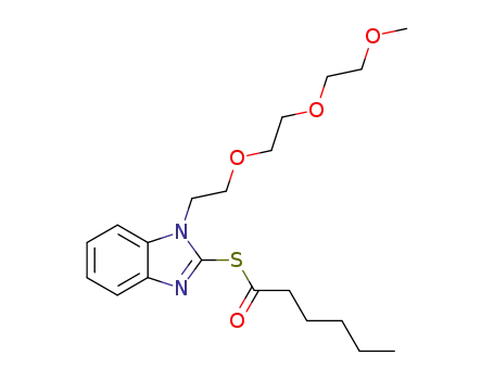 S-<1-(3,6,9-trioxadecyl)benzimidazol-2-yl>hexanethioate