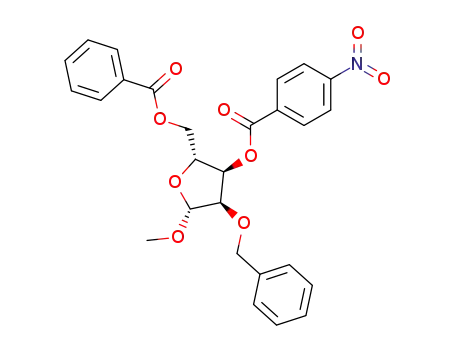 methyl 5-O-benzoyl-2-O-benzyl-3-O-(p-nitrobenzoyl)-β-D-ribofuranoside