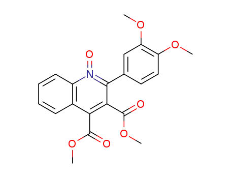 dimethyl 2-(3,4-methoxyphenyl)quinoline-3,4-dicarboxylate 1-oxide