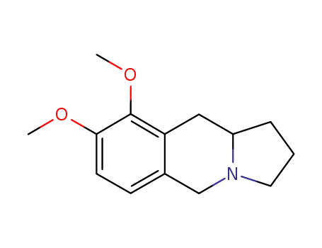 Molecular Structure of 87664-46-8 (Pyrrolo[1,2-b]isoquinoline, 1,2,3,5,10,10a-hexahydro-8,9-dimethoxy-)