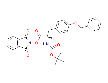 (S)-3-(4-Benzyloxy-phenyl)-2-tert-butoxycarbonylamino-propionic acid 1,3-dioxo-1,3-dihydro-isoindol-2-yl ester