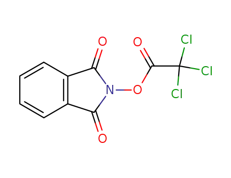 Molecular Structure of 91837-50-2 (1H-Isoindole-1,3(2H)-dione, 2-[(trichloroacetyl)oxy]-)