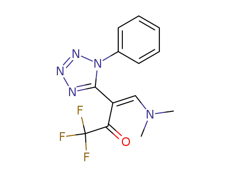 5-(2-Dimethylamino-1-trifluoracetyl-vinyl)-1-phenyl-1H-tetrazol
