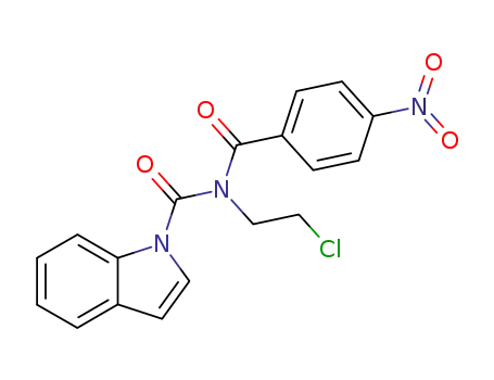 N-(2-Chloro-ethyl)-N-(indole-1-carbonyl)-4-nitro-benzamide