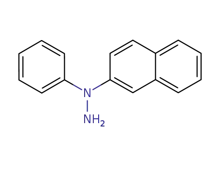 Molecular Structure of 83890-91-9 (Hydrazine, 1-(2-naphthalenyl)-1-phenyl-)