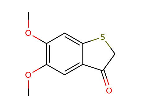 Molecular Structure of 95735-64-1 (Benzo[b]thiophen-3(2H)-one, 5,6-dimethoxy-)