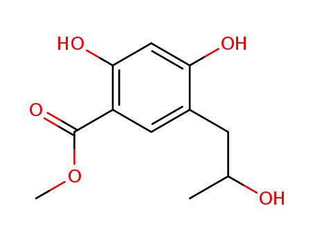 2,4-Dihydroxy-5-(2-hydroxy-propyl)-benzoic acid methyl ester