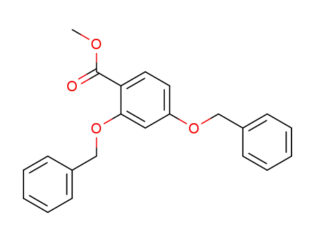 Molecular Structure of 85593-76-6 (Benzoic acid, 2,4-bis(phenylmethoxy)-, methyl ester)