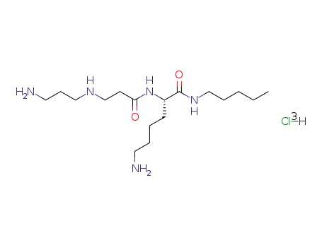 N2-<3-<(3-aminopropyl)amino>propanoyl>-N1-pentyllysinamid-trihydrochlorid