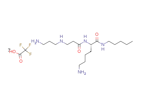 N2-<3-<(3-aminopropyl)amino>propanoyl>-N1-pentyllysinamid-tris(trifluoroacetat)