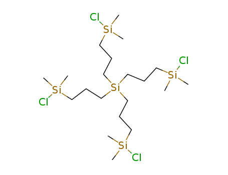 Molecular Structure of 161638-89-7 (Silane, tetrakis[3-(chlorodimethylsilyl)propyl]-)