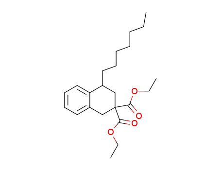 3,3-bis(ethoxycarbonyl)-1-n-heptyl-1,2,3,4-tetrahydronaphthalene
