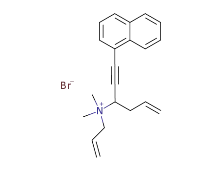 Allyl-dimethyl-(1-naphthalen-1-ylethynyl-but-3-enyl)-ammonium; bromide
