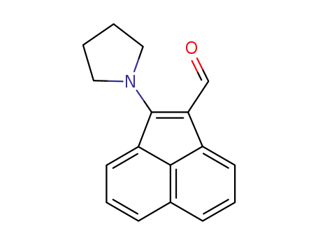 Molecular Structure of 160771-19-7 (1-Acenaphthylenecarboxaldehyde, 2-(1-pyrrolidinyl)-)