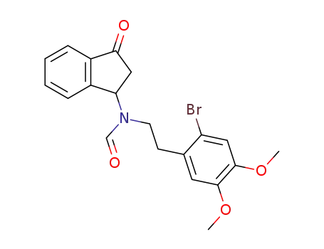 N-<β-(2-bromo-4,5-dimethoxyphenyl)ethyl>-N-formyl-3-amino-1-indanone
