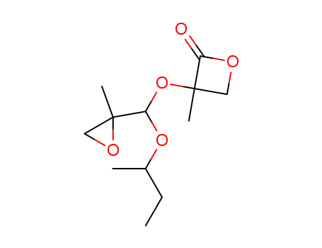 α-methyl-α-(1-sec-butoxy-2-methyl-2,3-epoxypropyloxy)-β-propiolactone