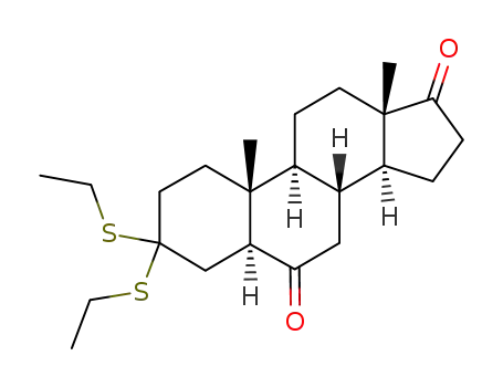 3,3-diethylthio-5α-androstane-6,17-dione