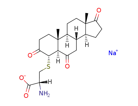 sodium S-(3,6,17-trioxo-5α-androstan-4α-yl)-L-cysteinate