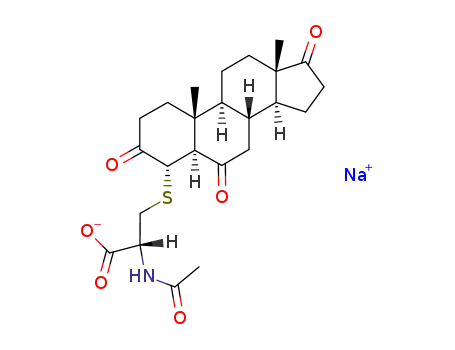 sodium N-acetyl-S-(3,6,17-trioxo-5α-androstan-4α-yl)-L-cysteinate