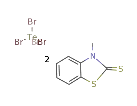 Tetrabromobis(3-methylbenzthiazol-2-thion-S)tellur(IV)