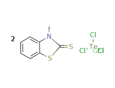 Tetrachlorobis(3-methylbenzthiazol-2-thion-S)tellur(IV)