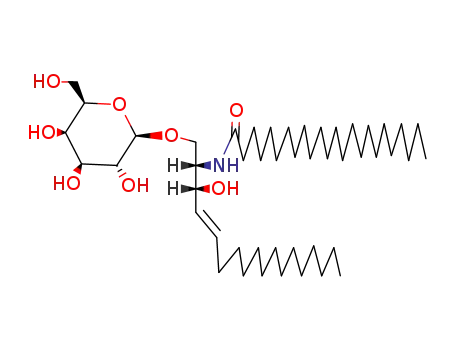 Molecular Structure of 74645-26-4 (Tetracosanamide,N-[(1S,2R,3E)-1-[(b-D-galactopyranosyloxy)methyl]-2-hydroxy-3-heptadecen-1-yl]-)