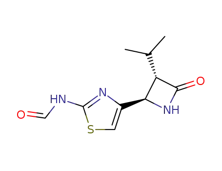 (+/-)-trans-4-(2-formylaminothiazol-4-yl)-3-isopropylazetidin-2-one