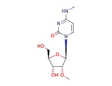 Molecular Structure of 13048-95-8 (N(4), O(2')-dimethylcytidine)