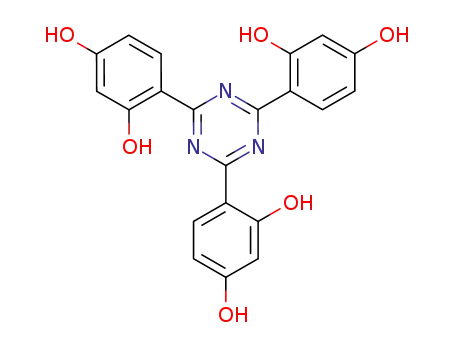 Molecular Structure of 2125-23-7 (2,4,6-tris(2,4-dihydroxyphenyl)-1,3,5-triazine)