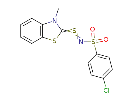 N-(p-chlorphenylsulfonyl)-S-(3-methyl-2,3-dihydrobenzothiazol-2-yliden)sulfimid