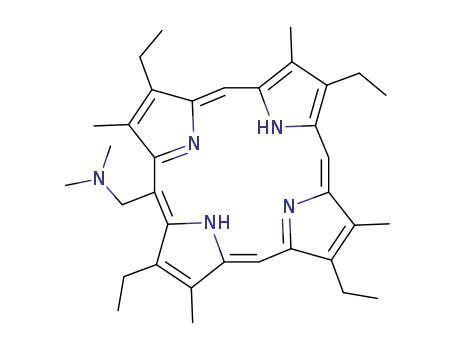 Dimethyl-((1Z,4Z,9Z,15Z)-3,8,13,18-tetraethyl-2,7,12,17-tetramethyl-porphyrin-5-ylmethyl)-amine