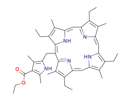 2,4-Dimethyl-5-((1Z,4Z,9Z,15Z)-3,8,13,18-tetraethyl-2,7,12,17-tetramethyl-porphyrin-5-ylmethyl)-1H-pyrrole-3-carboxylic acid ethyl ester