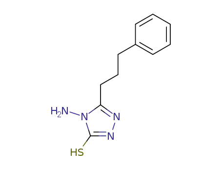 Molecular Structure of 193743-96-3 (3H-1,2,4-Triazole-3-thione, 4-amino-2,4-dihydro-5-(3-phenylpropyl)-)
